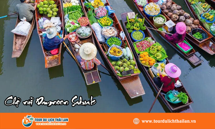 Chợ nổi Damnoen Saduak 